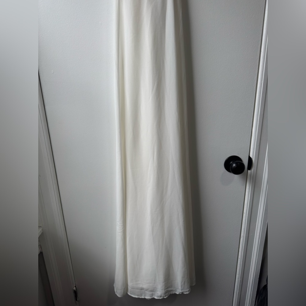 Show Me Your MuMu Godshaw Goddess White Maxi Dress Sz L - Picture 11 of 12